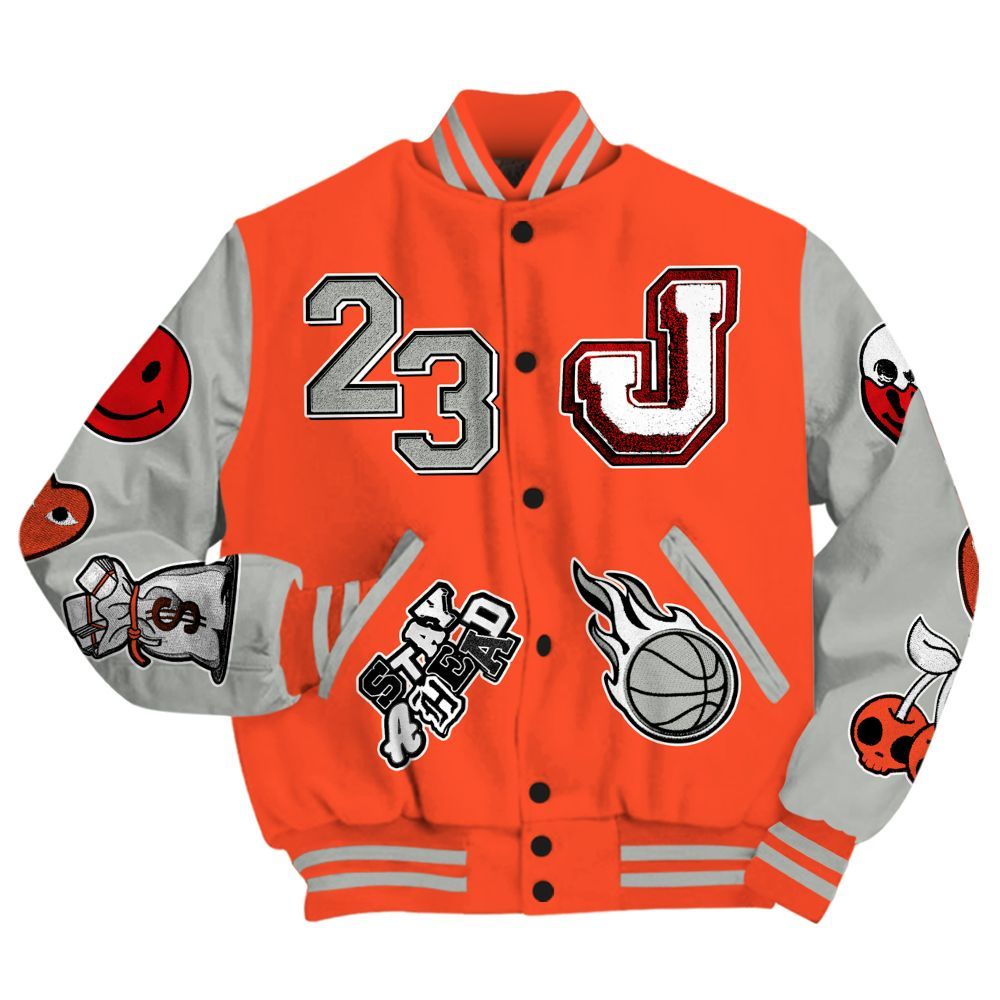 Varsity Jacket To Match Air Max 1 86 Cosmic Clay - Hustles Money Number 23 All Over Print