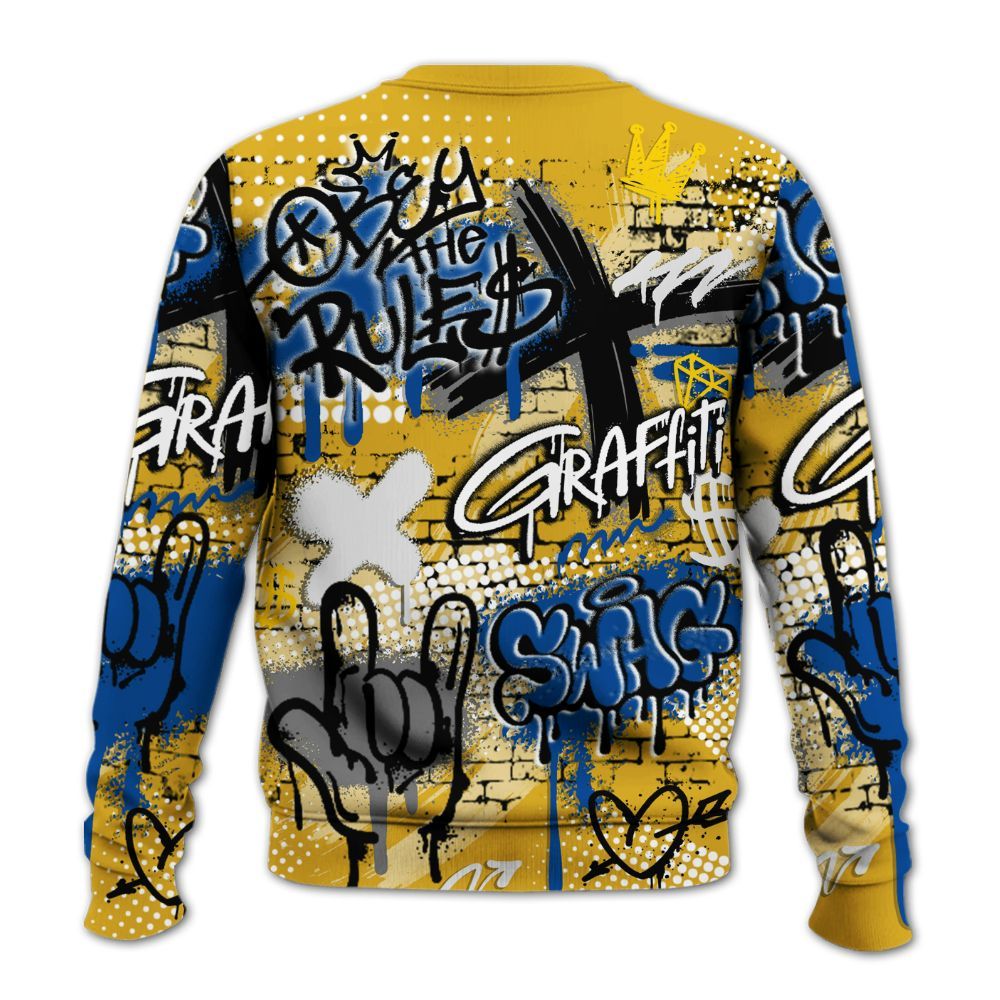 Sweatshirt To Match High Laney 1s - True It Real Graffiti Streetwear All Over Print