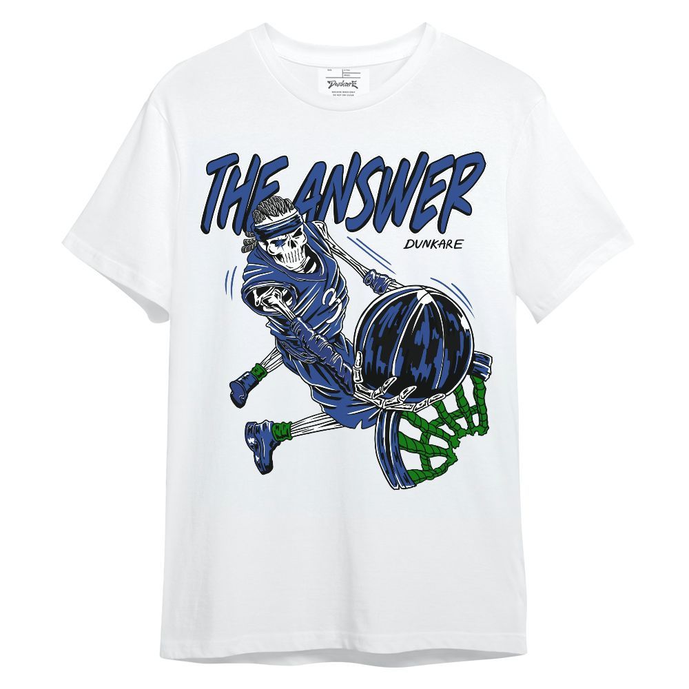 Shirt To Match Retro Hyper Royal 13s - The Answer Skeleton Unisex Shirt