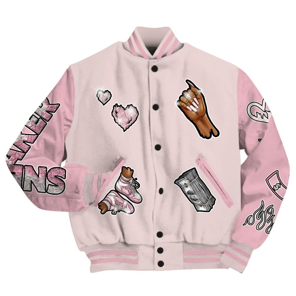 Varsity Jacket To Match Dunk Low KD 17 Aunt Pearl - Sneakerz Girlz All Over Print