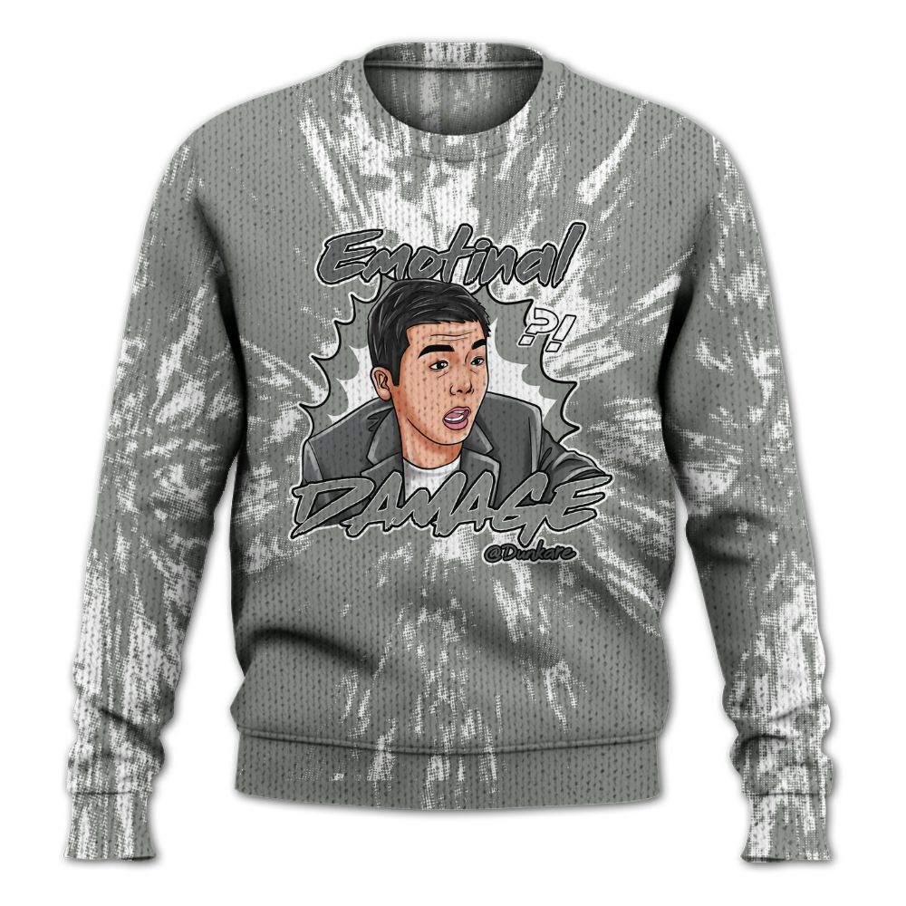 Knitted Sweater To Match Paris Cement Grey 4s - Damaged Meme Shirt Unisex Outfit