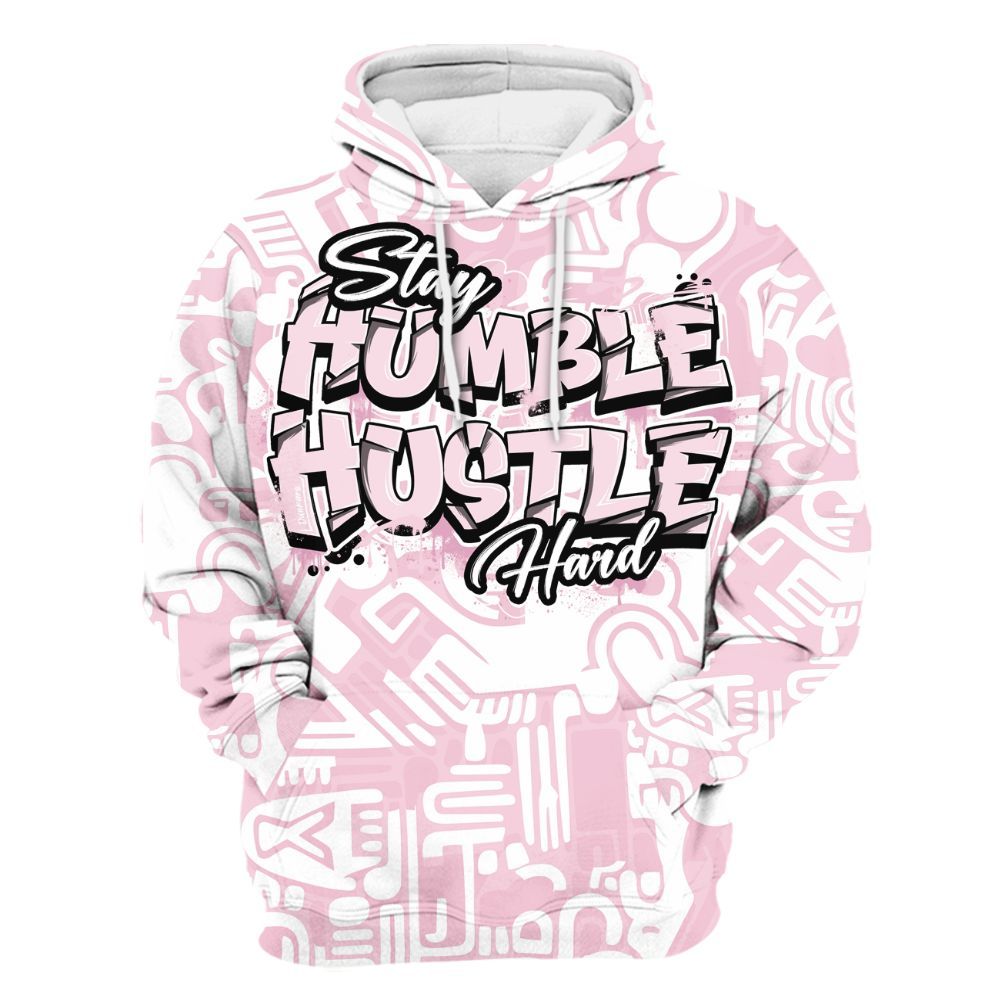 Hoodie To Match Orchid 4s - Humble Hustle Retro All Over Print