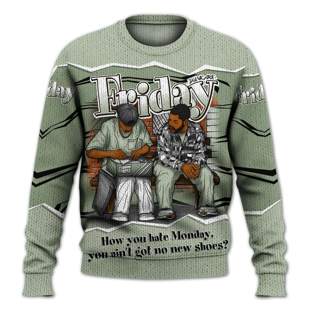 Sweater To Match Seafoam Sail 4s - Friday Movie 90s TV Graphic