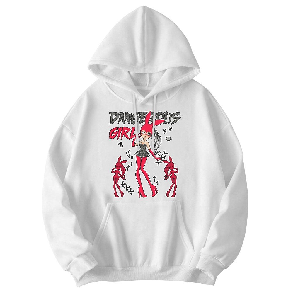 Sweatshirt To Match Retro Fire Red 3s - Dangerous.Girl Graphic