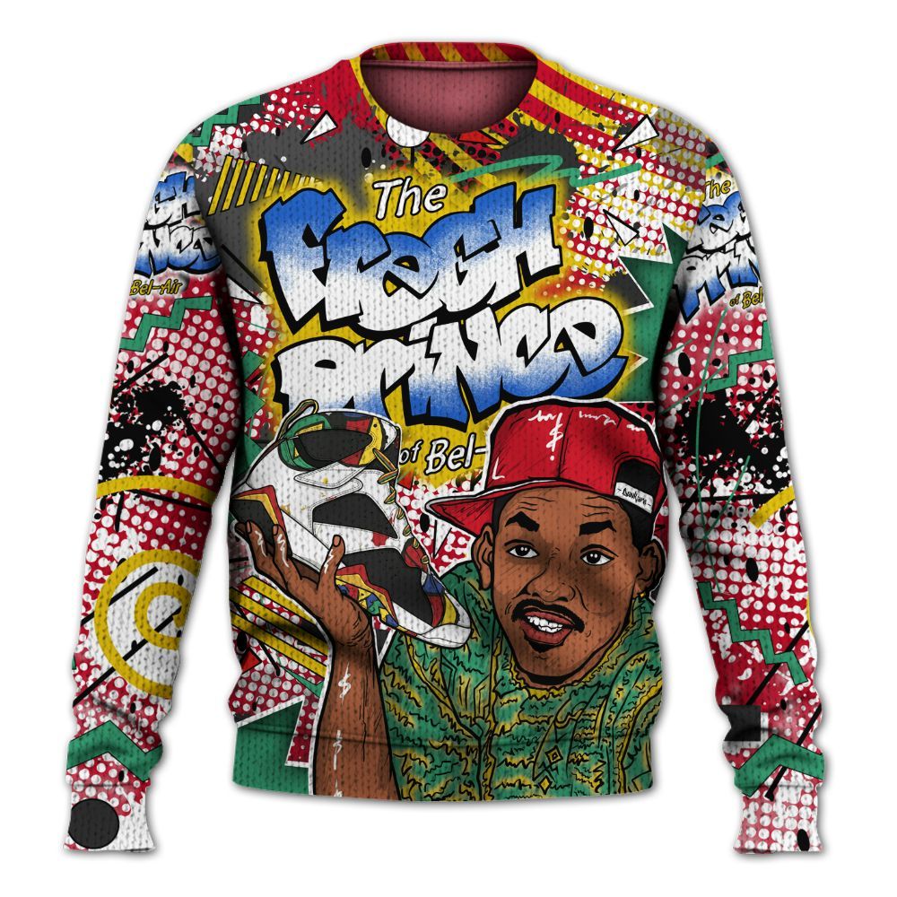 Sweater To Match Miro 7s - Fresh Sneaker 90s Graphic