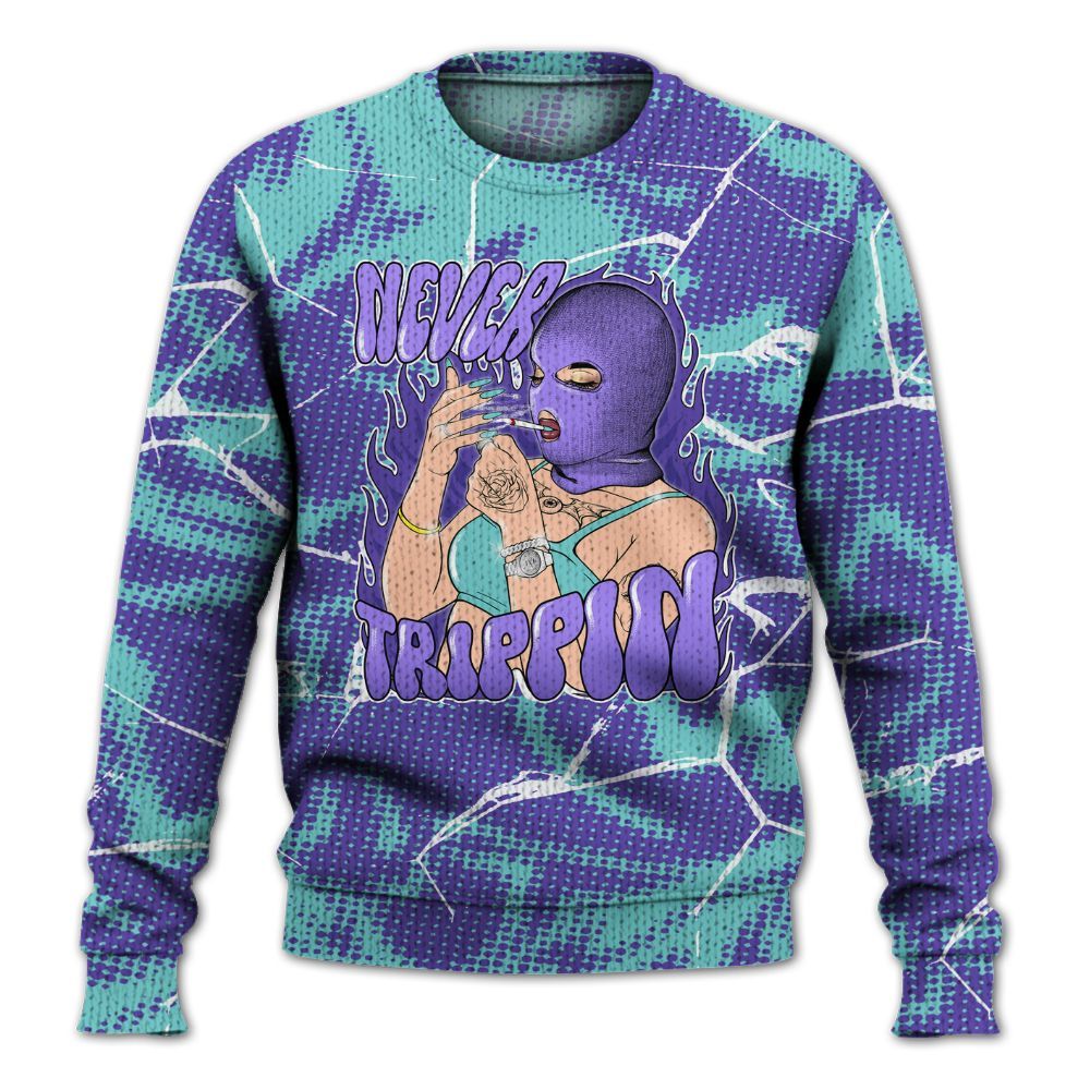 Knitted Sweater To Match Low Hornets 1s - Ne'er Trippin' Unique Crack