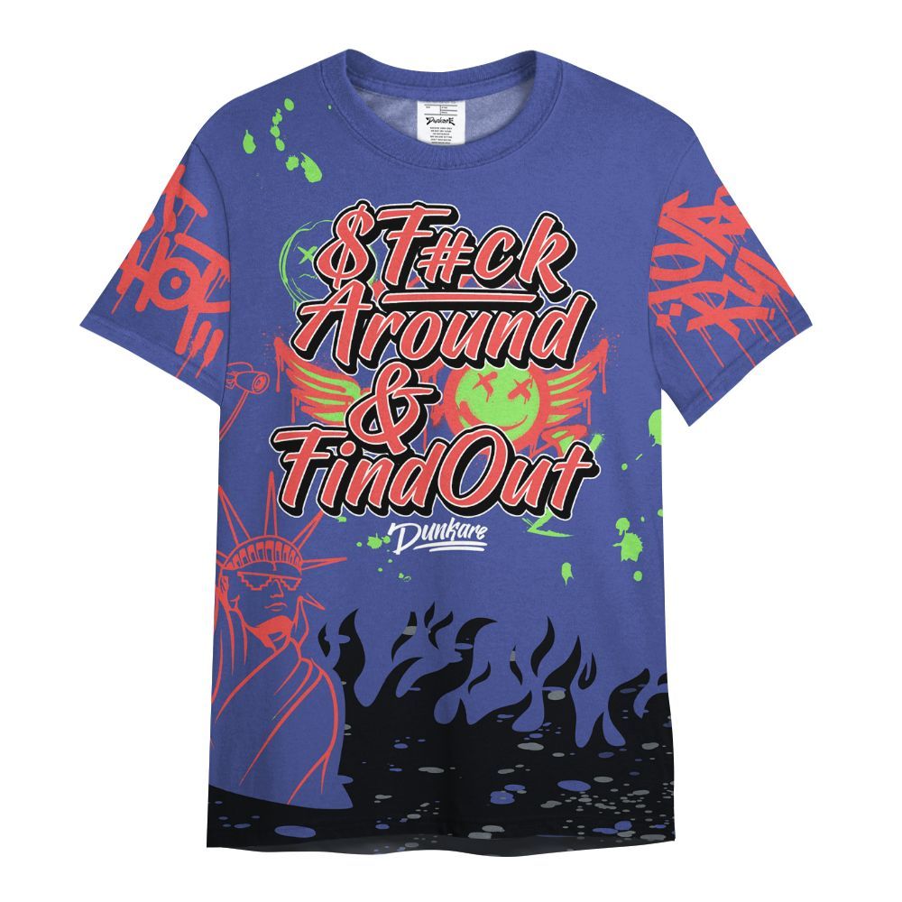 Shirt To Match KD 4 Nerf - Graphic Fck Around Find Out All Over Print