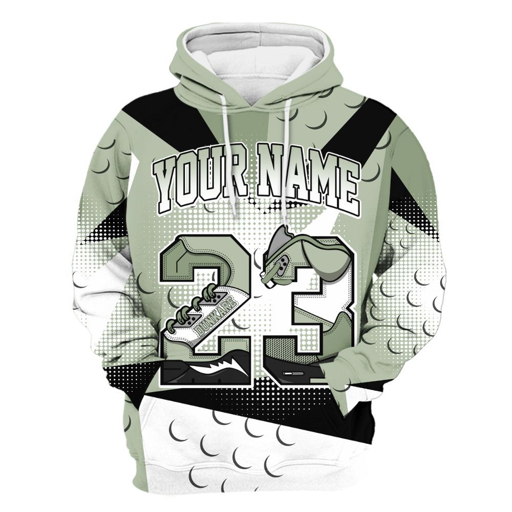 Hoodie To Match Seafoam Sail 4s - Poly Custom Name Number 23 5s All Over Print