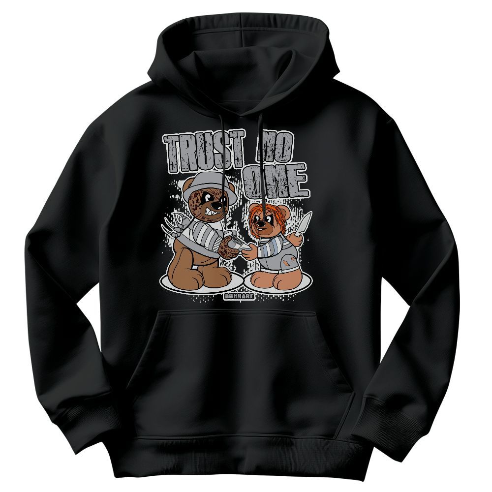 Sweatshirt To Match Low OG Wolf Grey 1s - Trust No One Bear Graphic