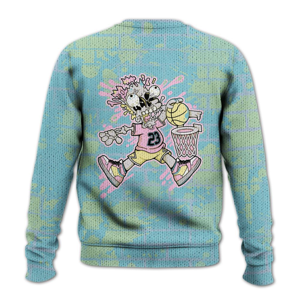 Knitted Sweater To Match SB Dunk Low Visty - 85's Dunks Graphic Halloween