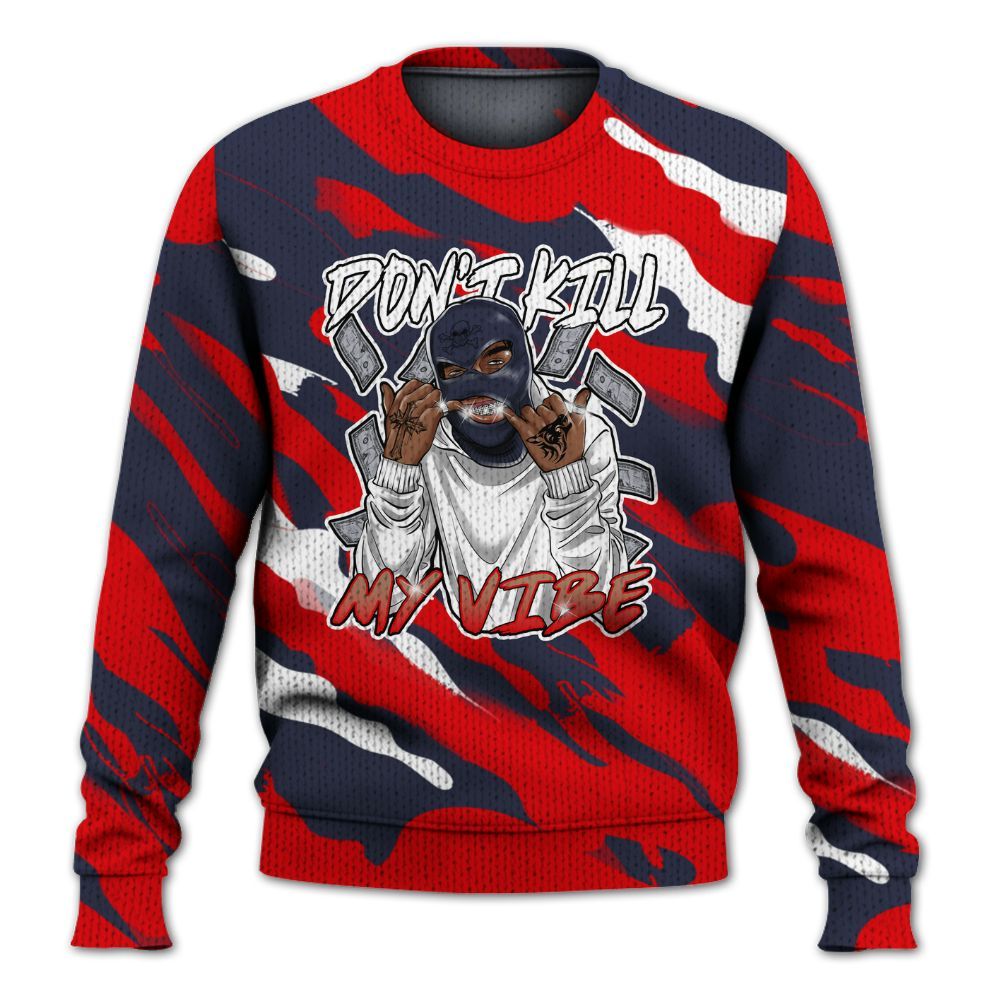 Knitted Sweater To Match Low OG Howard Bison 1s - Vibe.Unique Colored