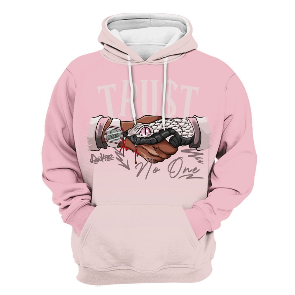 Hoodie To Match Dunk Low KD 17 Aunt Pearl - Snake Trust No One Drip All Over Print