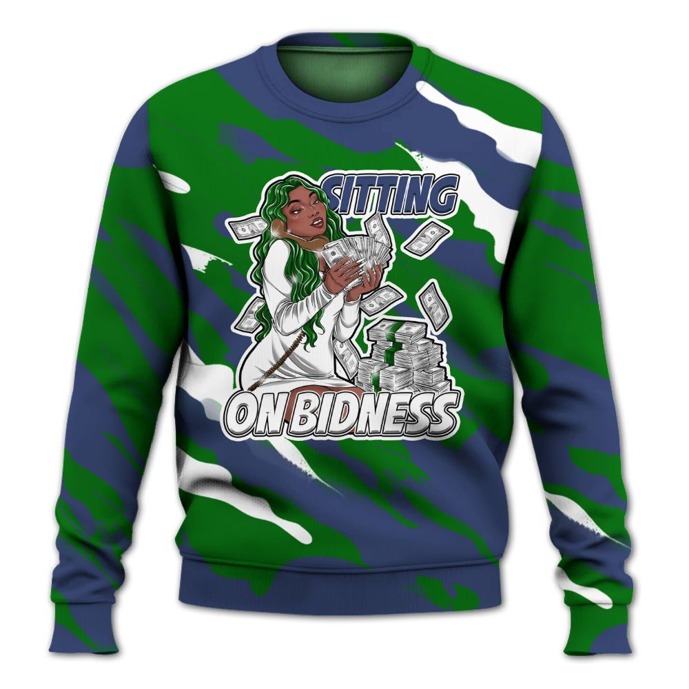 Sweatshirt To Match Midnight Navy 13s - Bidness Colored All Over Print
