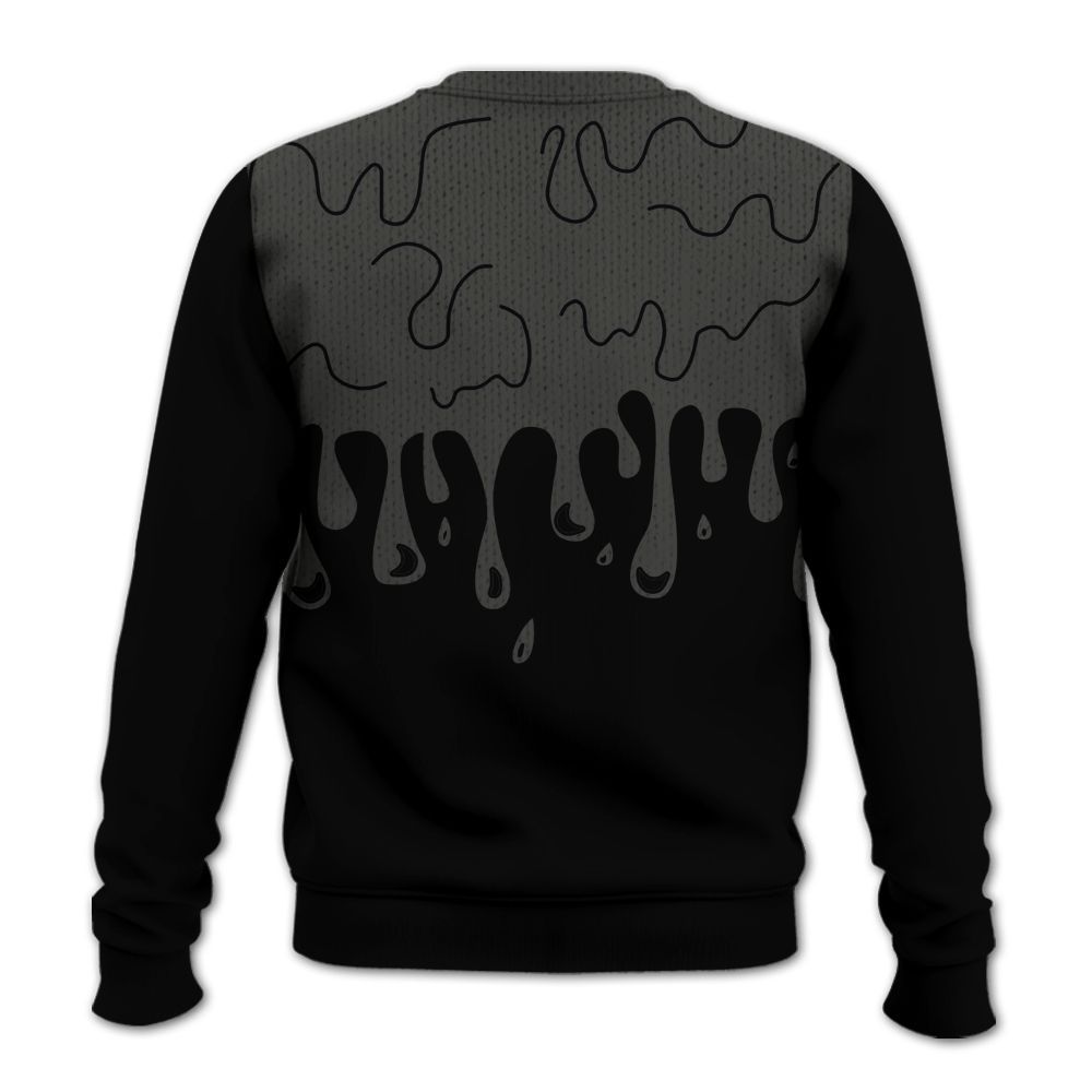 Knitted Sweater To Match Dunk Low Skateboards Black - Snake Trust No One Drip