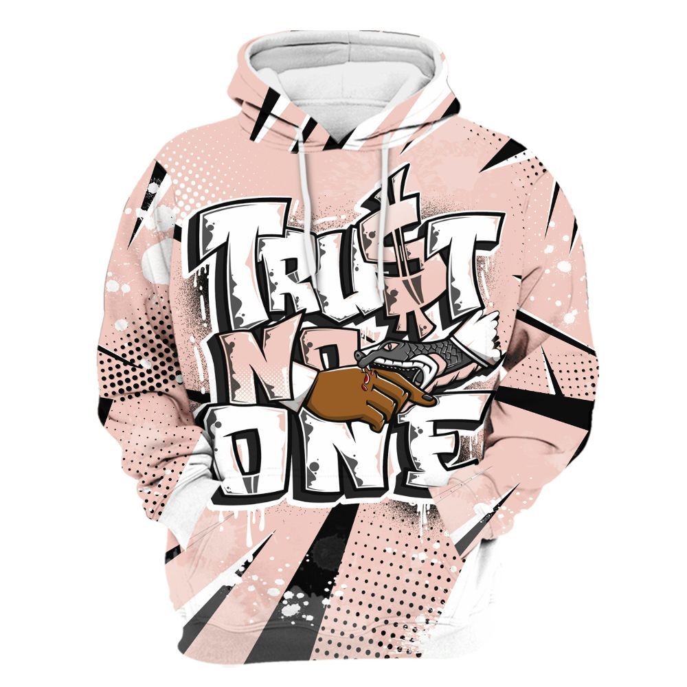 Hoodie To Match Low Legend Pink 11s - Poly Trust No One Dripping All Over Print