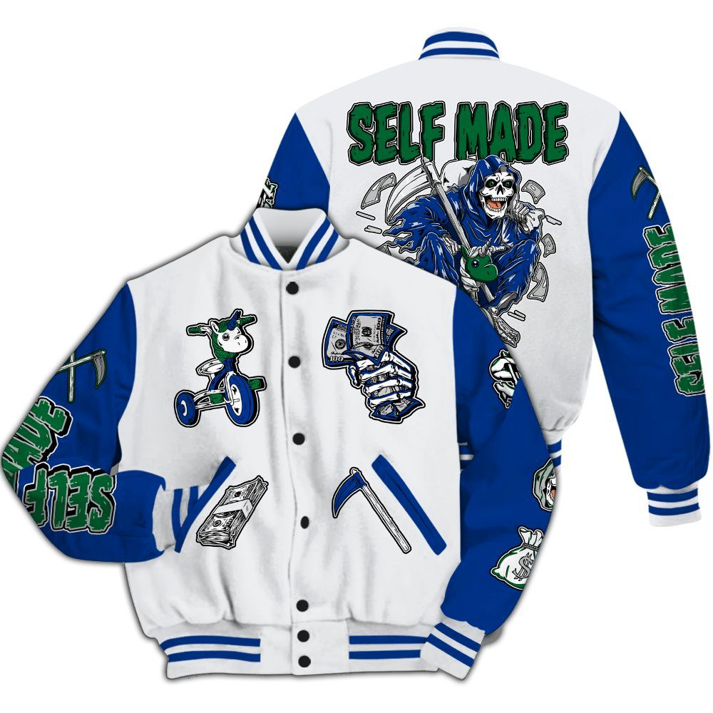 Varsity Jacket To Match Dunk Low Tennis Classic - Self Make Skeleton All Over Print