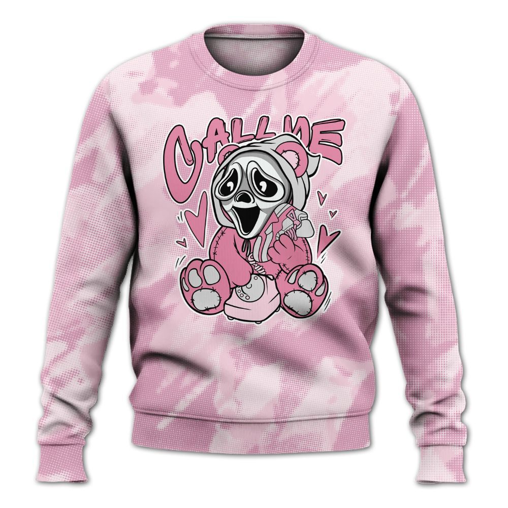 Sweatshirt To Match Orchid 4s - Call Me Bear Abstract Halftone All Over Print