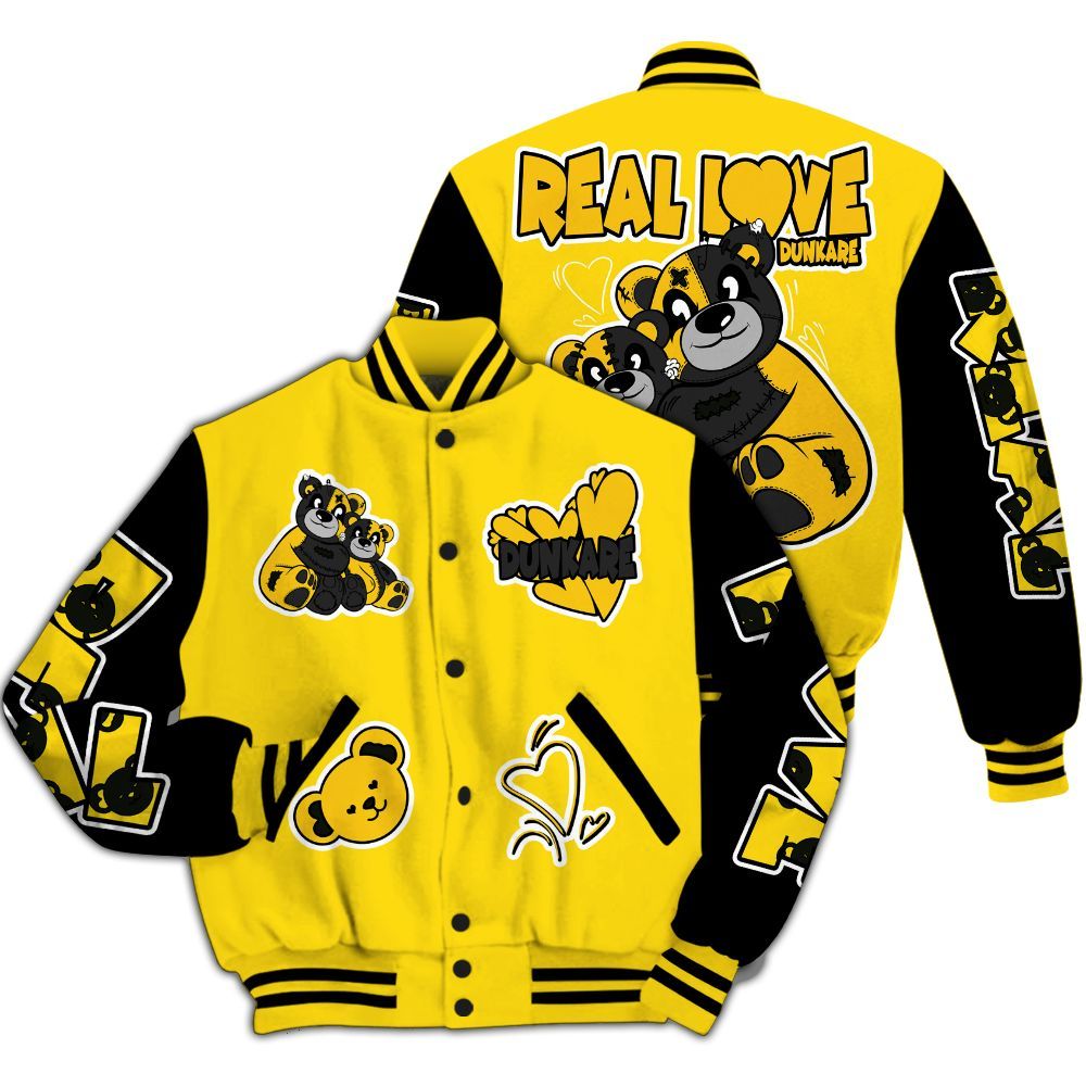 Varsity Jacket To Match Retro Thunder 4s - Sincere Fondness Bear All Over Print