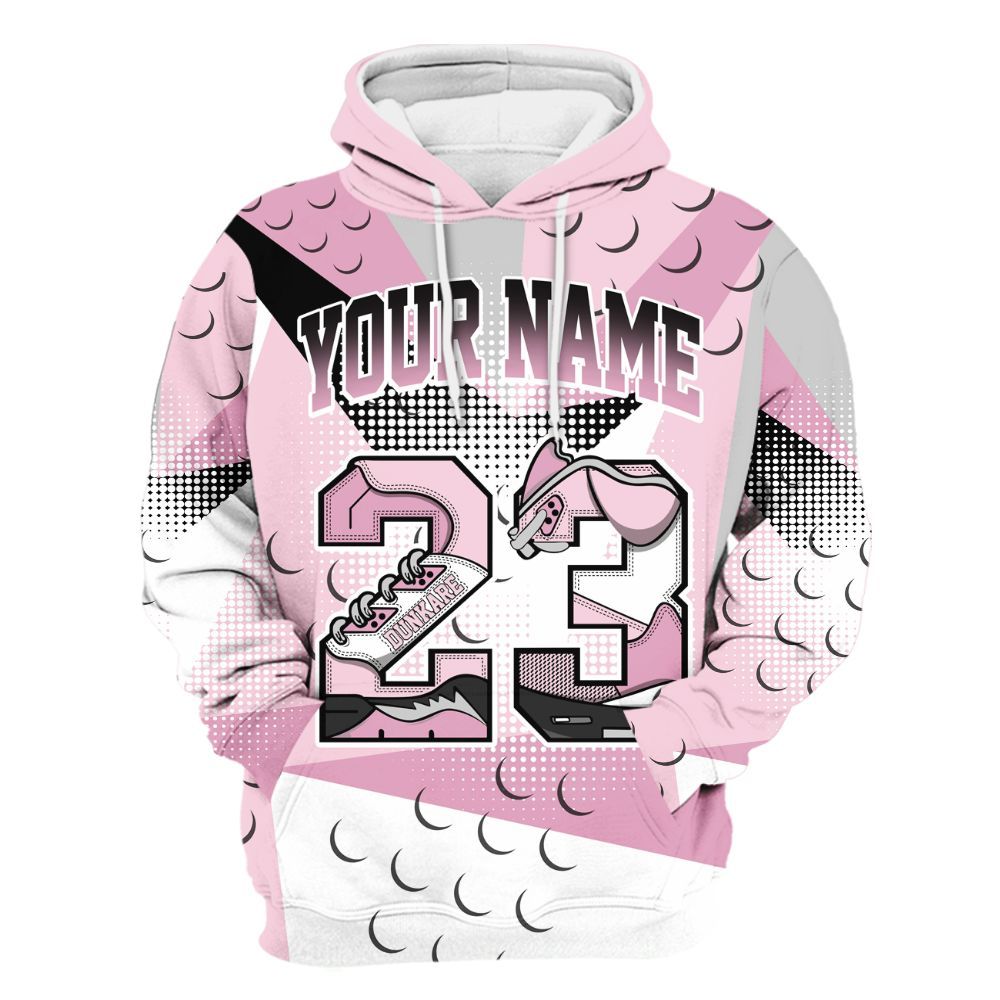 Hoodie To Match Orchid 4s - Poly Custom Name Number 23 5s All Over Print