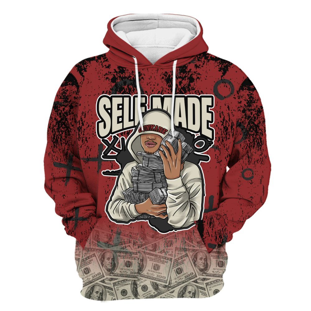 Hoodie To Match High 85 Bred 1s - Selfmade Unique Grunge All Over Print