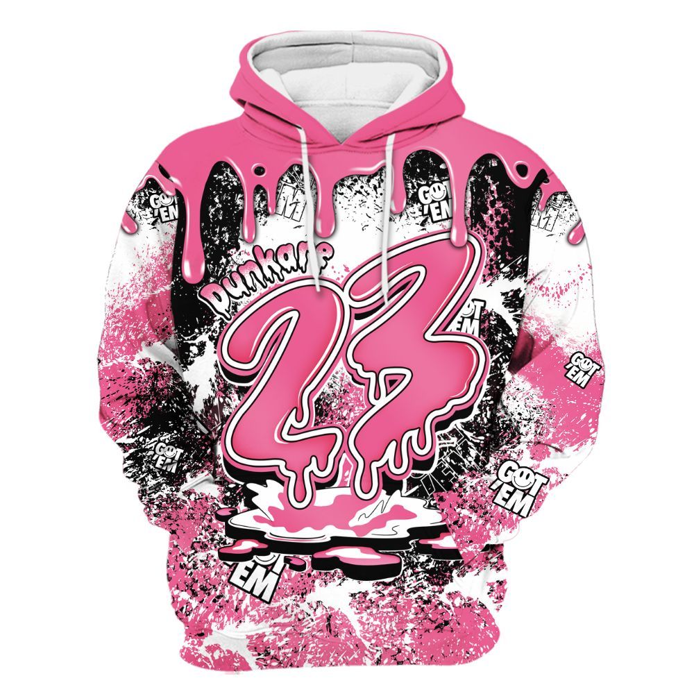 Hoodie To Match Air Max SNDR Hyper Pink - Dripping 23 Drip All Over Print