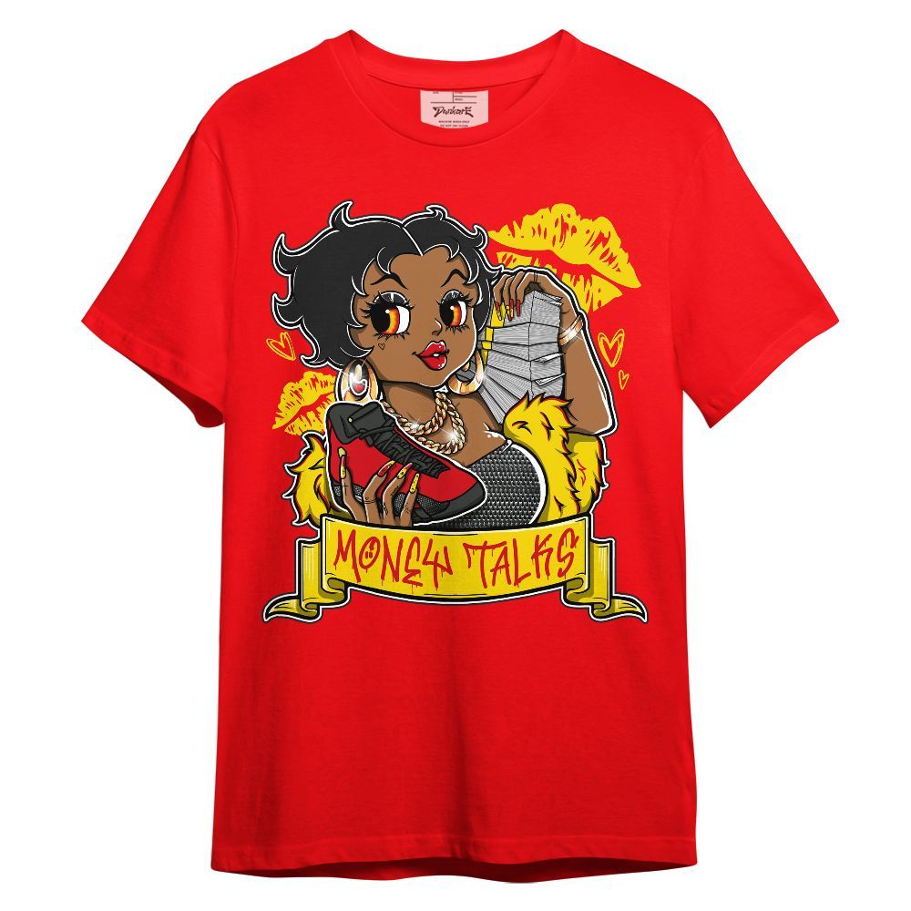 Shirt To Match Ferrari 14s - Moneys Talks Girl Graphic