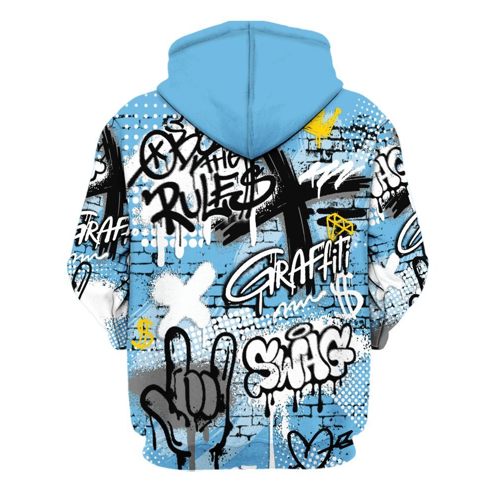 Hoodie To Match Melo 12s - True It Real Graffiti Streetwear All Over Print