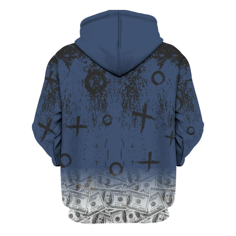 Hoodie To Match Diffused Blue 3s - Selfmade Unique Grunge All Over Print