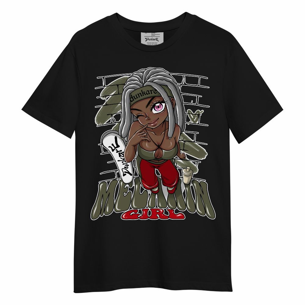 Shirt To Match Travis Scott Low OG Medium Olive 1s - MelaninGirl Unique Unisex Shirt