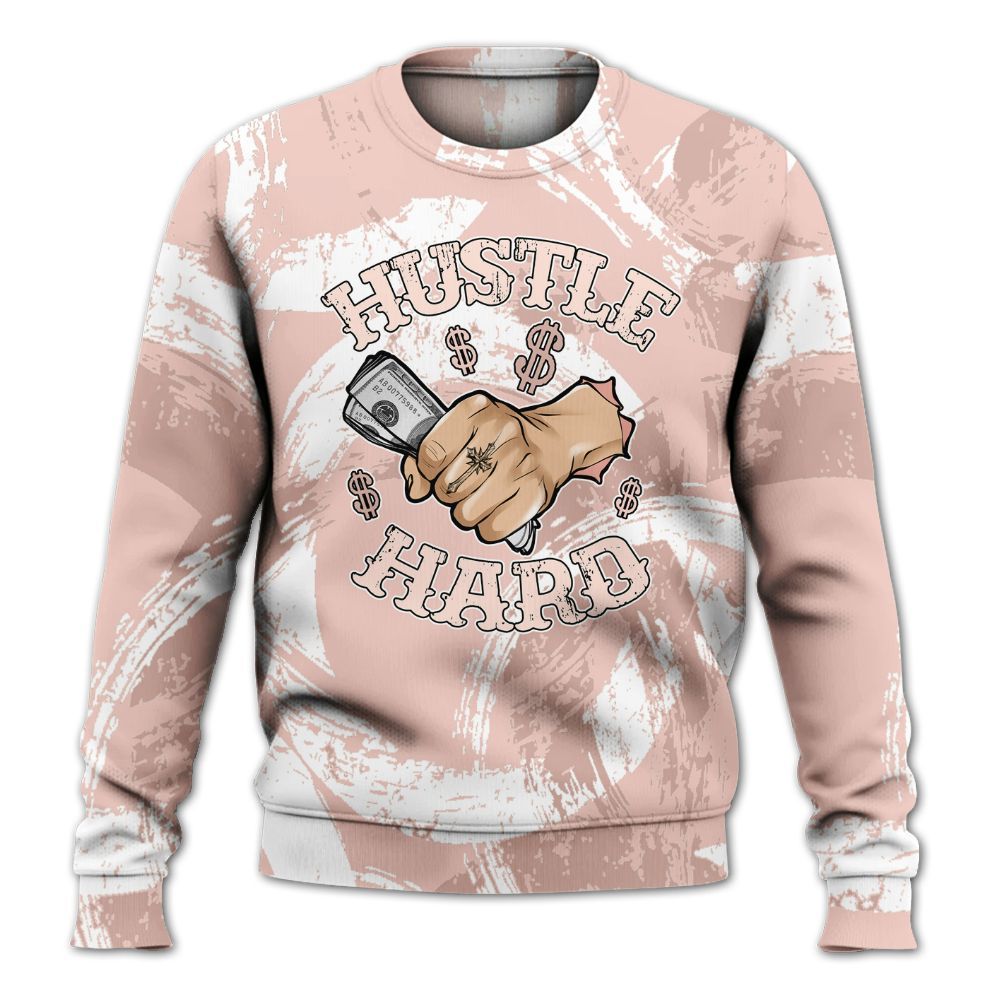 Sweatshirt To Match Low Legend Pink 11s - Hustles Hard! Splash All Over Print