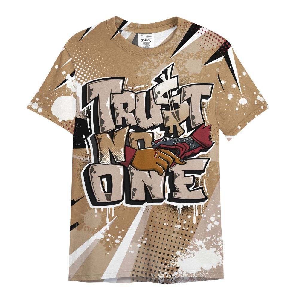 Shirt To Match Kobe 4 Gold Medal - Poly Trust No One Dripping All Over Print