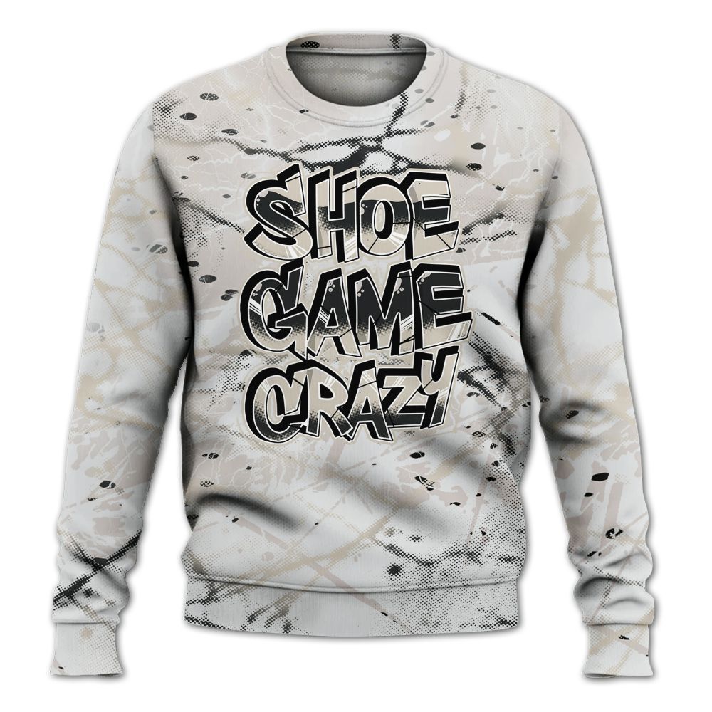Sweatshirt To Match Retro Reverse Metallic 5s - Shoe Game Crazy Graphic All Over Print