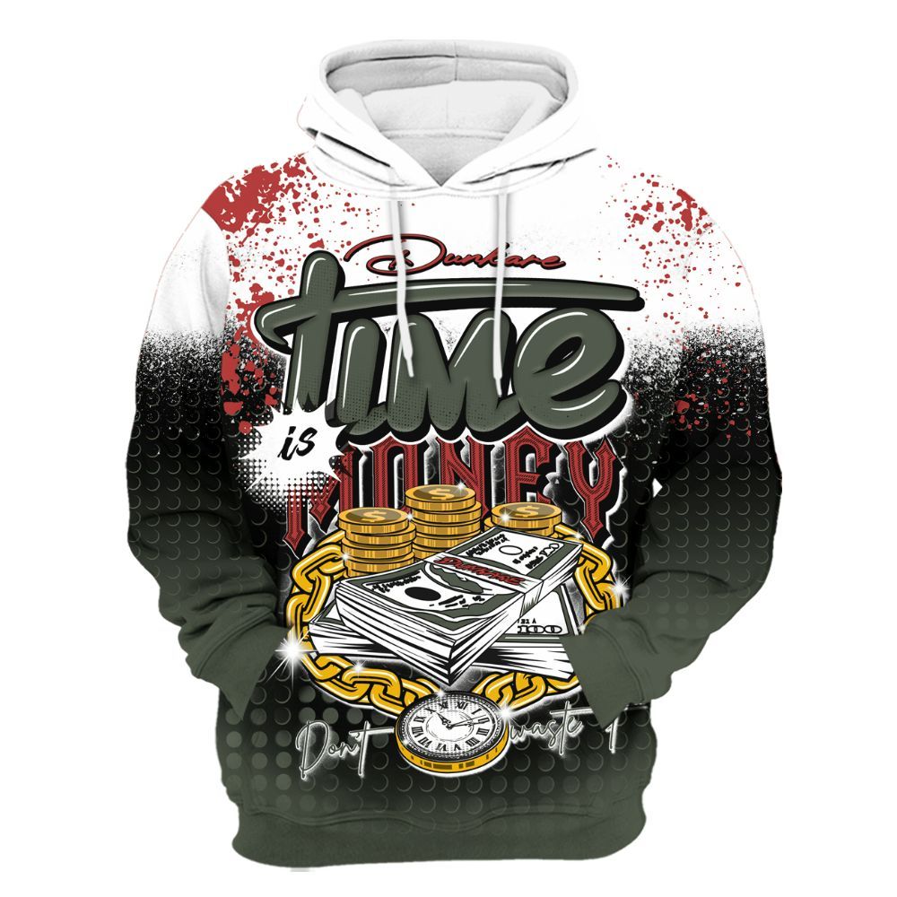 Hoodie To Match Air Force 1 Low Year Of The Snake Shirt, Halftone Time Is Money All Over Print