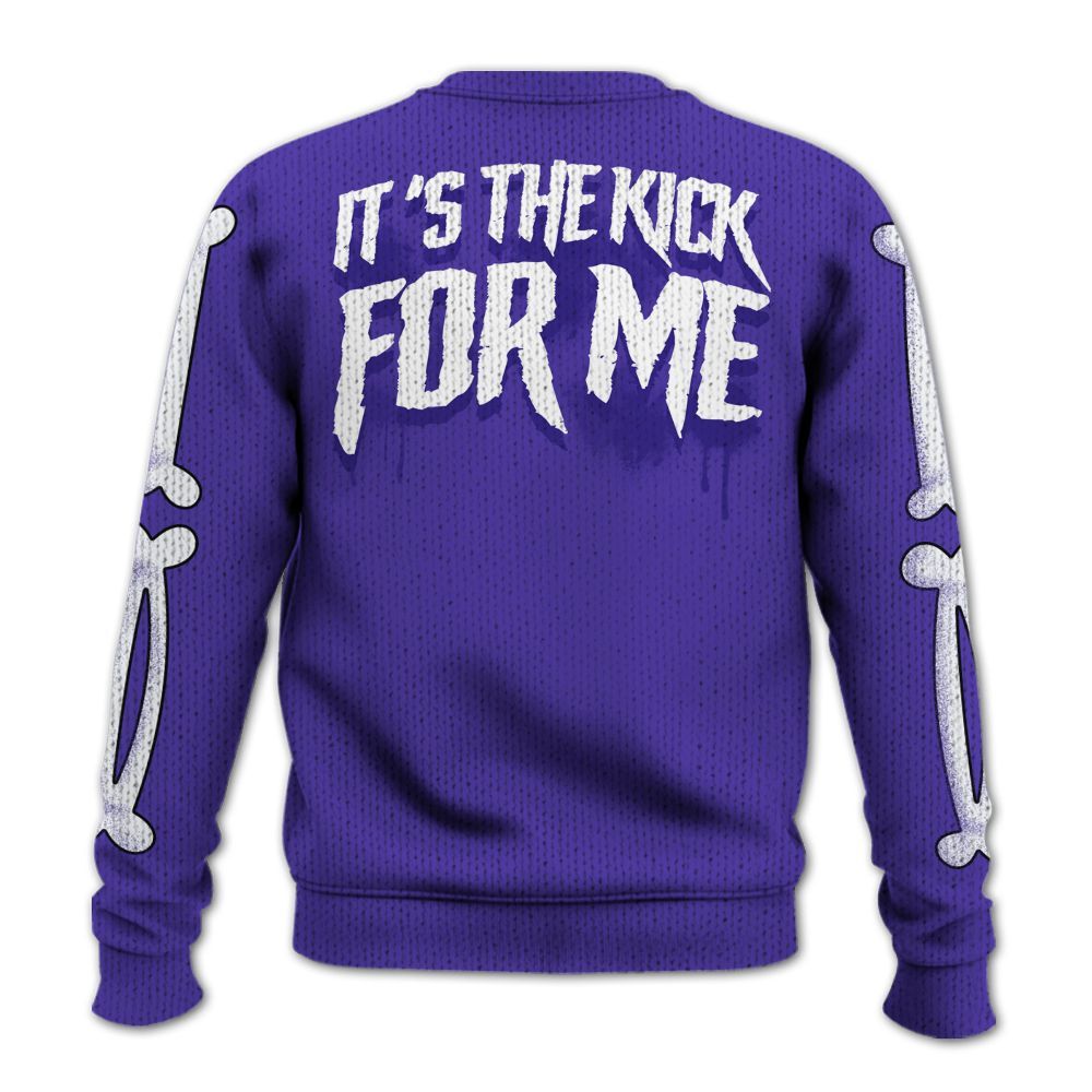 Knitted Sweater To Match Field Purple 12s - It's The Kick For Me