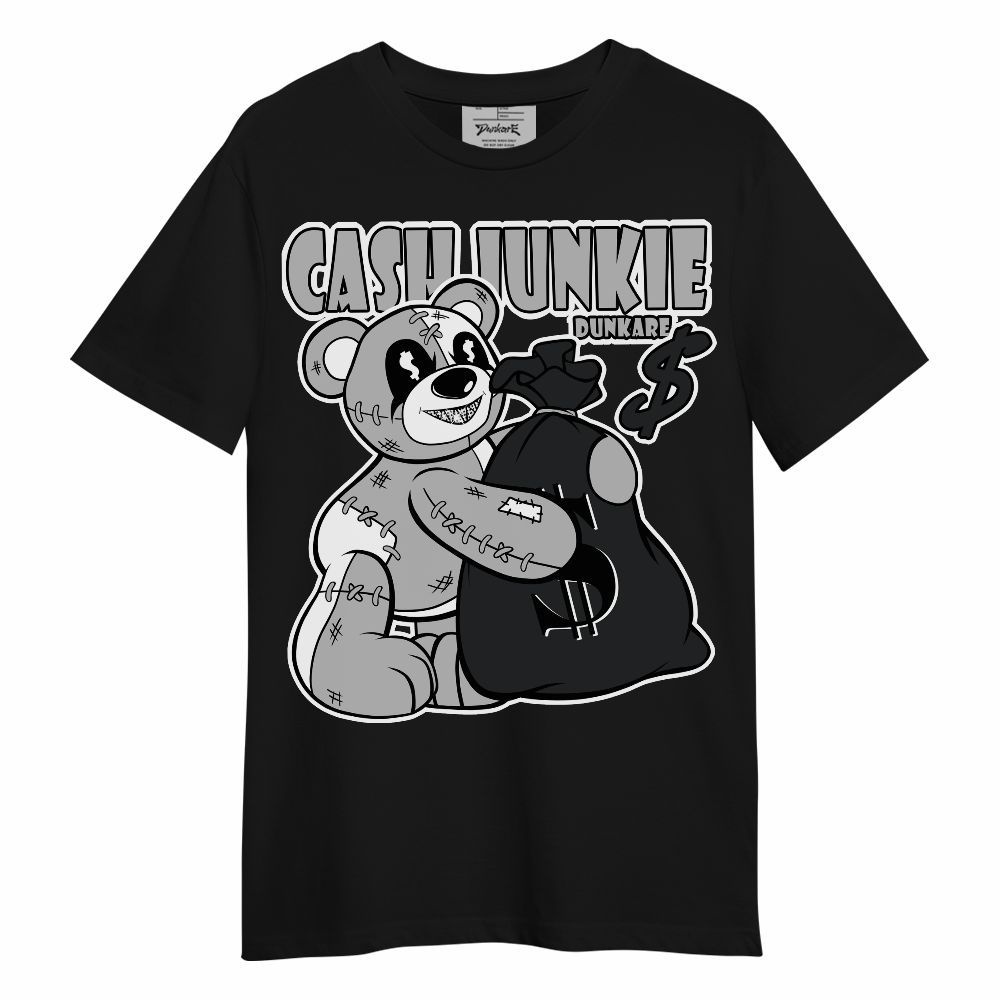Shirt To Match Low 85 Metallic Black 1s - Cashs Junkie Bear Unisex Shirt