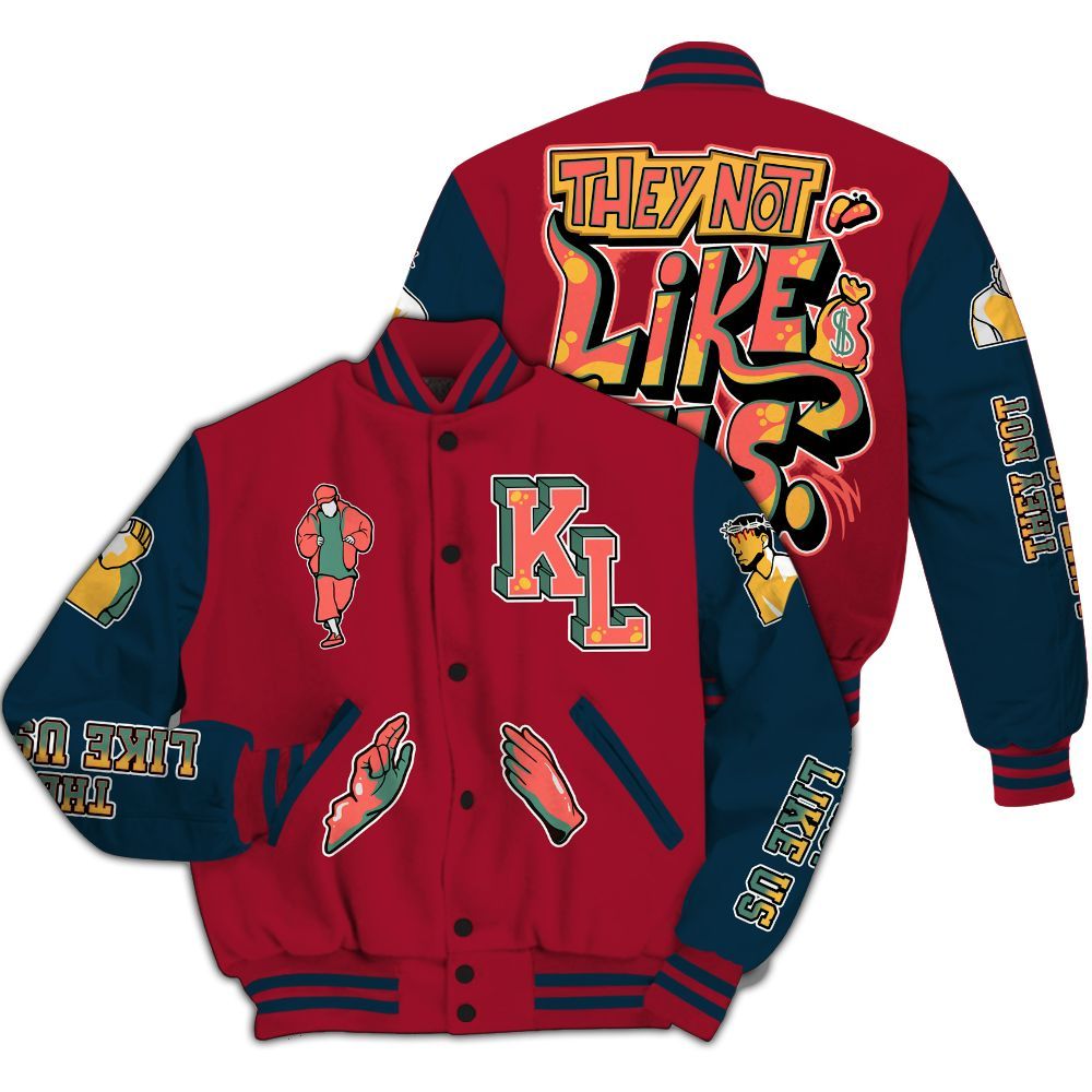 Varsity Jacket To Match Mid Multi Color 2022 1s - Dislike Us Graphic All Over Print