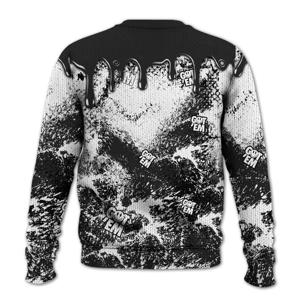 Knitted Sweater To Match Black Cat NET 4s - Dripping 23 Drip