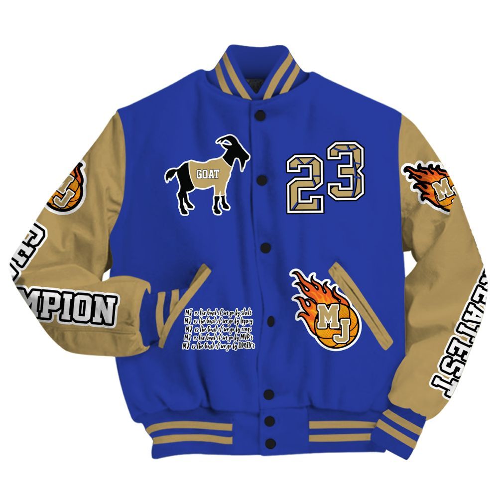 Varsity Jacket To Match Air 180 Concord - 23 G.0.A.T Jump Up Basketball All Over Print