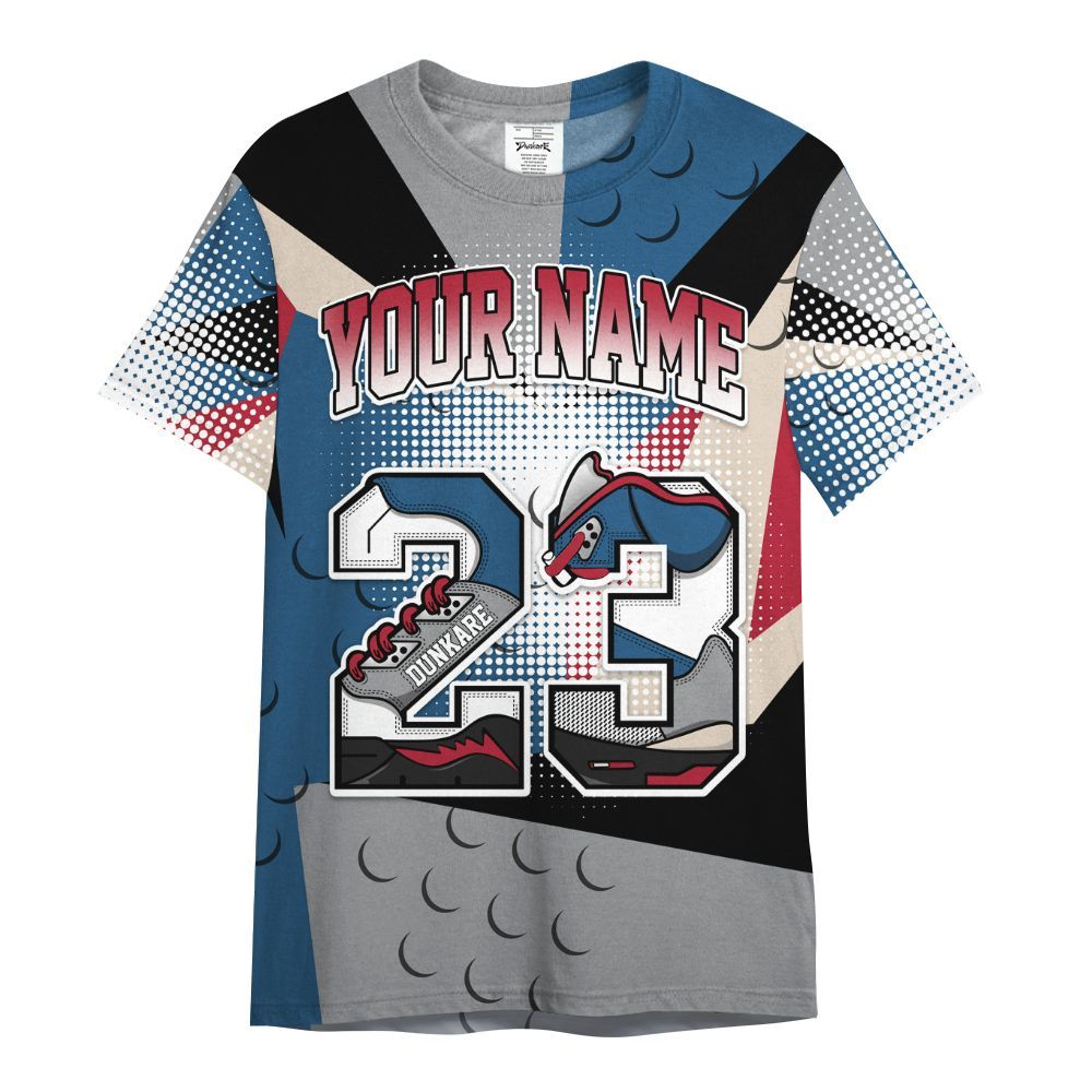 Shirt To Match Rare Air 3s - Poly Custom Name Number 23 5s All Over Print
