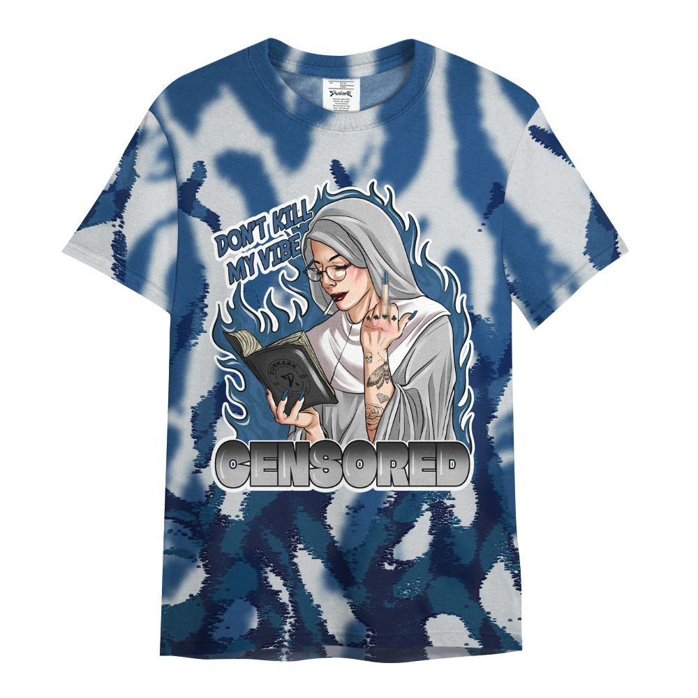 Shirt To Match High OG Midnight Navy 1s - Censoredz Burn All Over Print