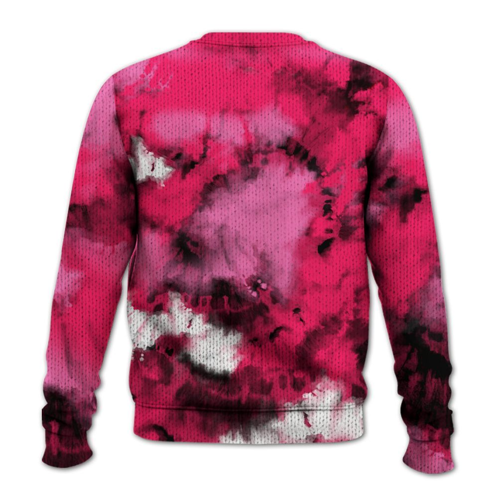Knitted Sweater To Match Air VaporMax Plus Triple Pink - SNEAKER Girl Money Drip Tie Dye