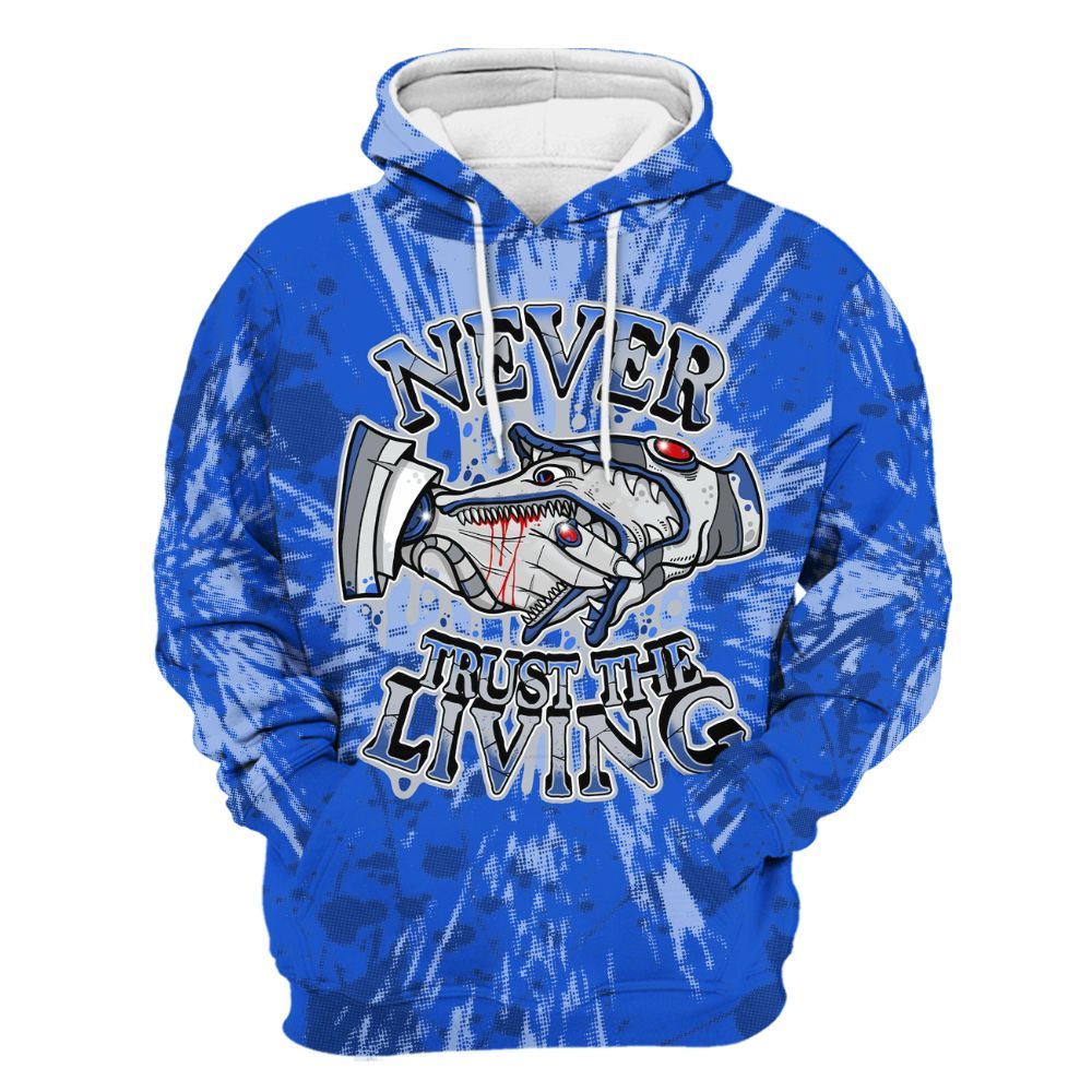 Hoodie To Match Air Foamposite One Royal - Never Trusting Living Graphic Halloween All Over Print