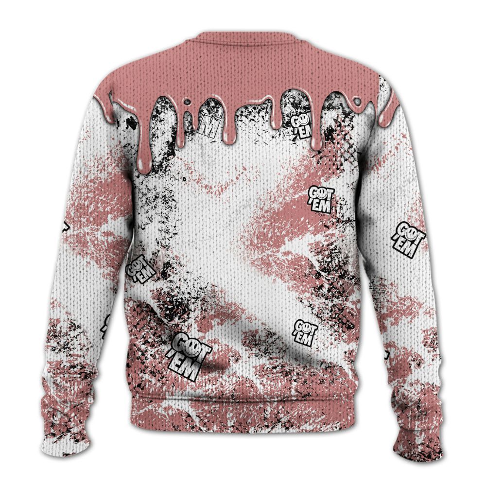 Knitted Sweater To Match Low OG Rust Pink 1s - Dripping 23 Drip