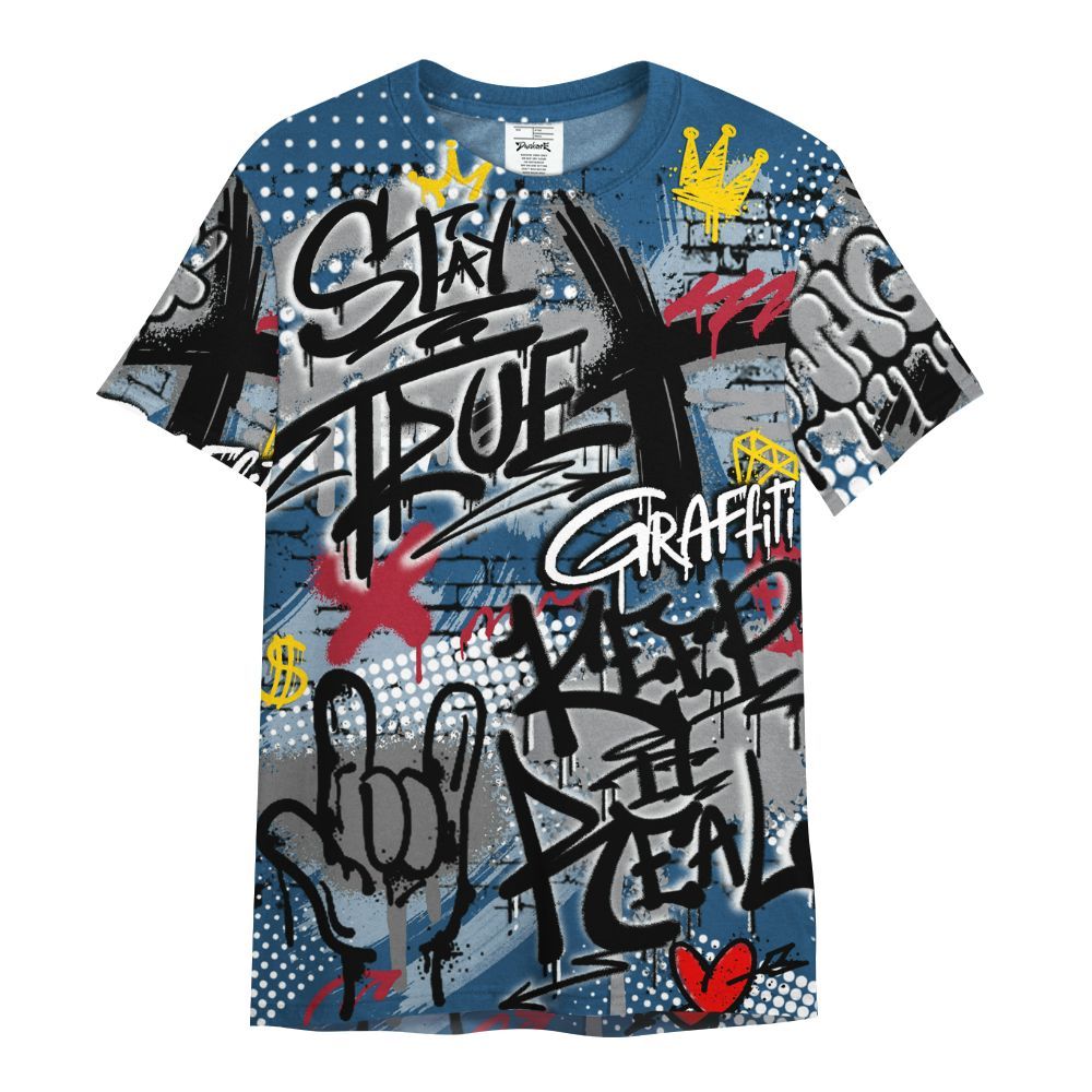 Shirt To Match Rare Air 3s - True It Real Graffiti Streetwear All Over Print