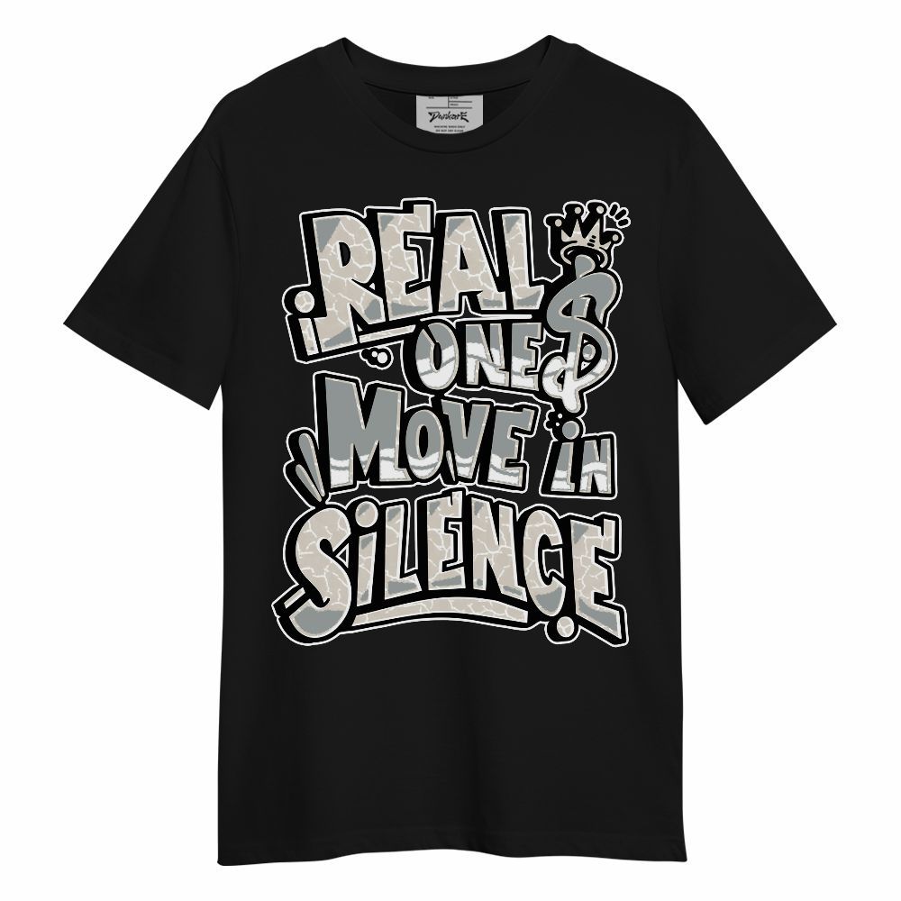 Shirt To Match Retro Pure Money 3s - Ones Move In Silence Graphic