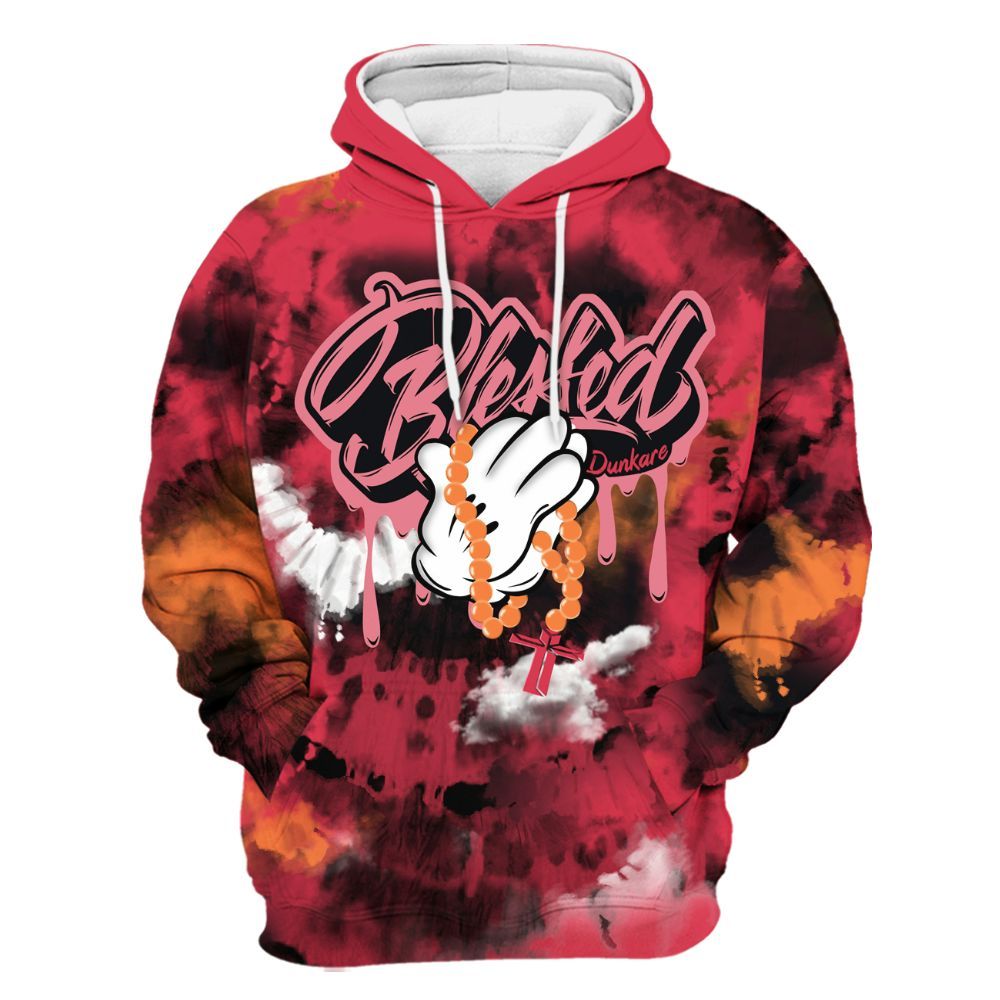Hoodie To Match Air Max Portal Bright Ceramic - God Blessed Tie Dye All Over Print