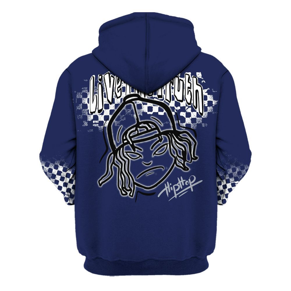 Hoodie To Match Midnight Navy 11s - Feel Life Street Style All Over Print