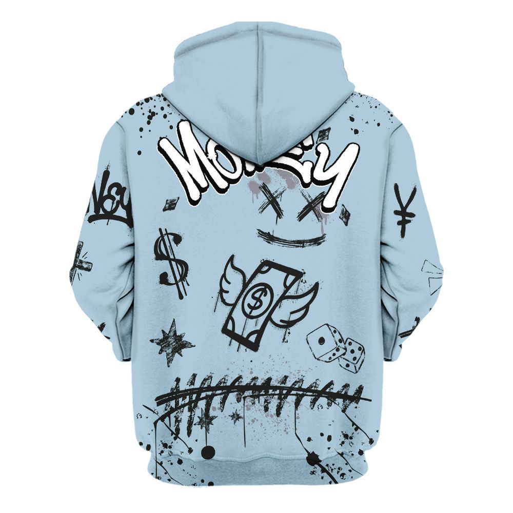 Hoodie To Match Chambray 7s - Everybody Paid In Full Crayon All Over Print