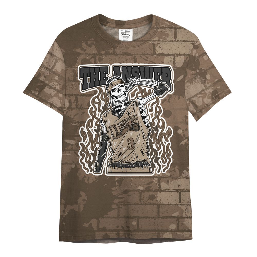Shirt To Match Dark Mocha Jack - Allen Answer Skeleton Brick All Over Print