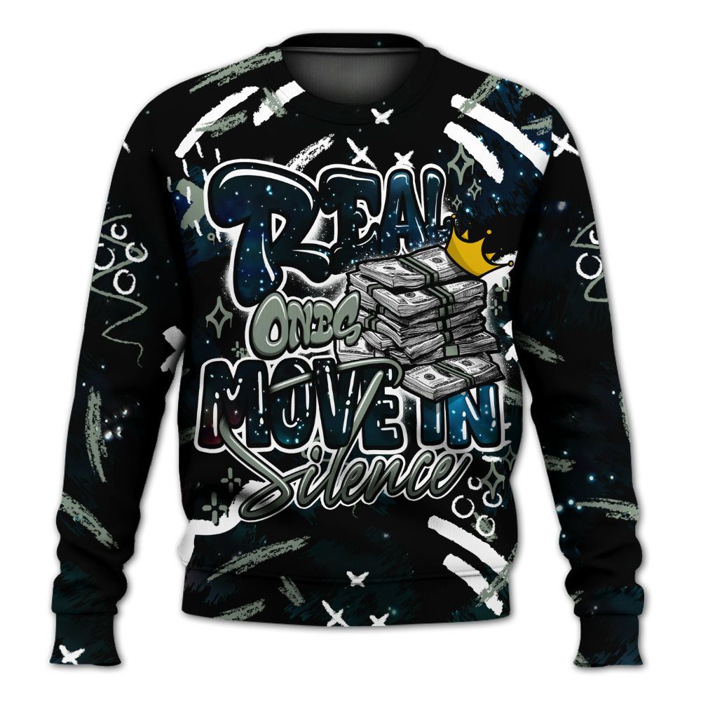 Sweatshirt To Match Air Foamposite One Galaxy - Real Ones Move In Streetwear All Over Print